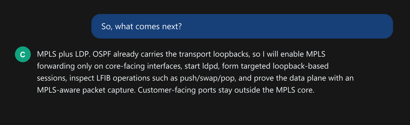 What comes next?