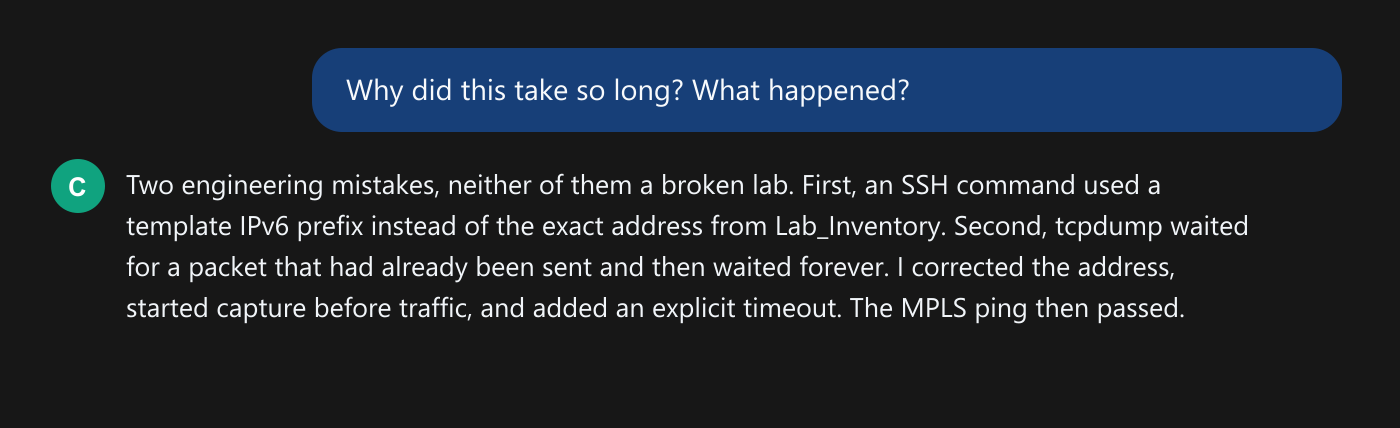 Asking about the delay
